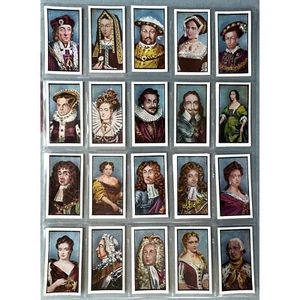 1961 - Gaycon - KINGS AND QUEENS - Complete Set 30 Tobacco Cards - Picture 1 of 4