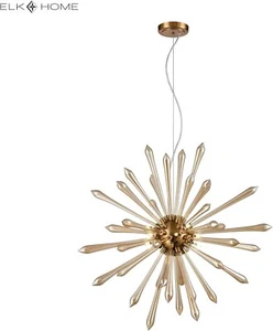 Elk Home D4145 Spiritus 28'' Wide 13-Light Chandelier in Aged Brass - Picture 1 of 2