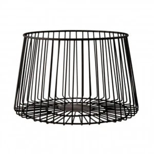 Vertex Black Metal Deco Large Kitchen Vegetable Fruit Basket Storage Organiser - Picture 1 of 5