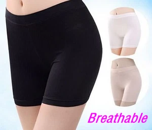 Women Safety Shorts Pants Leggings High Waist Plain Elastic Underwear New - Picture 1 of 11