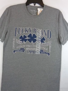Lucky Brand Herren Leichtes F/S Grafik T-Shirt S Grau Neu Mit Etiketten - Bild 1 von 12