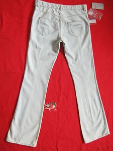 Vaqueros mujer Prada talla 40 talla W 26 nuevos acampanados a juego originales - Imagen 1 de 9