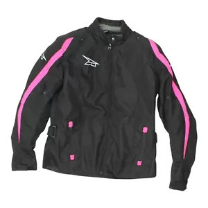 Axo Womens Motorcycle Jacket | Vintage Black Quilt Lined Motorbike Clothing - Picture 1 of 4