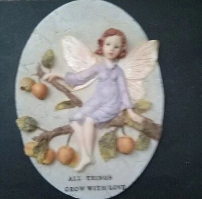 Placa de pared de hadas de cerámica 3D, 4 tipos diferentes, colores, ver descripción  Foto 1 de 3