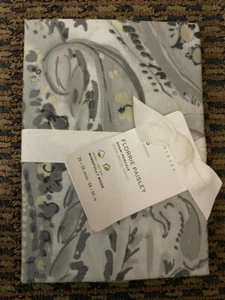 NEW Pottery Barn Florrie Paisley Set of 2 Euro Organic Cotton Pillow Cover Shams - Picture 1 of 3