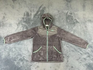 THE NORTH FACE OSO GIRLS JACKET EXTRA LARGE GRAY FLEECE FULL ZIP HOODED - Picture 1 of 13