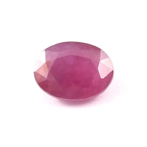 5.85 Ct 100% Natural Mozambique Red Ruby Oval Cut Unheated Loose Gemstone - Picture 1 of 4