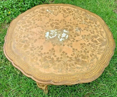 Mesa de centro vintage italiana florentina - Imagem 1 de 4