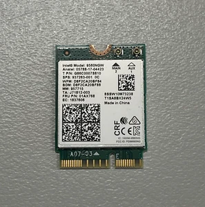Genuine Intel Dual Band Wireless-AC 9560 M.2 WiFi BT 5.1 Card 9560NGW 01AX768 - Picture 1 of 11