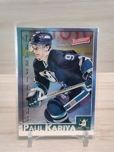 1995-96 Bowman Hockey Paul Kariya Foil HOF #90