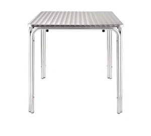15 Bistrotische „Bolero“, 700 mm, viereckig mit Edelstahlplatte und vier Füßen - Bild 1 von 2