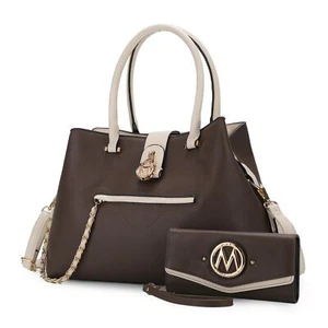 MKF Collection Edith Vegan Leather Women Tote Handbag with wallet by Mia K - Picture 1 of 6