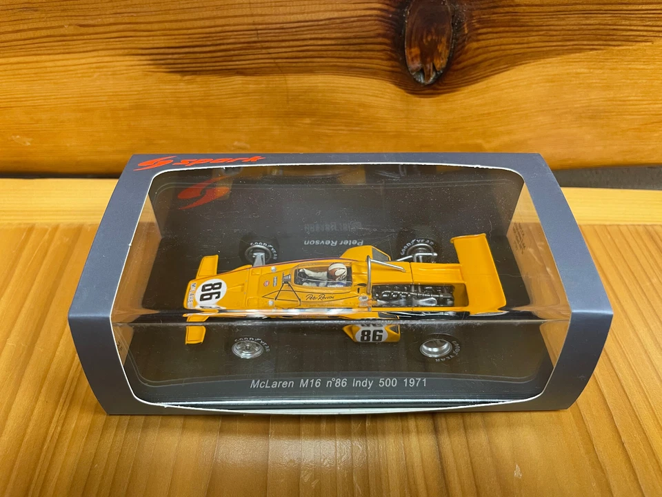 1/43 McLaren M16 #86 Indy 500 1971, 2nd Peter Revson, Spark S3140 - Image 1 of 1
