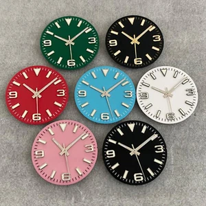 Esfera de reloj 28,5 mm + manecilla de reloj 369 tiras clavo luminoso para movimiento NH35/36/4R/7S - Imagen 1 de 16