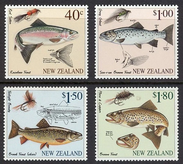 NEW ZEALAND MINT SET (4) 1997 FLY FISHING (ID:NZS1402) - Image 1 of 1
