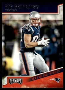 2018 Panini Playoff Red Zone Rob Gronkowski New England Patriots #127 - Picture 1 of 2