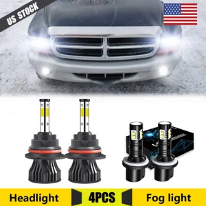 For Dodge Dakota 1998 1999 2000 Combo 4X LED Headlight 880 Fog Light Bulbs Kit - Bild 1 von 12