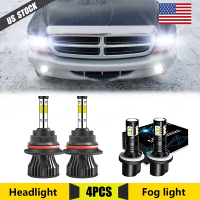 Combo 4X Faros LED 880 Faros Antiniebla Kit Para Dodge Dakota 1998 1999 2000 Foto 1 de 4