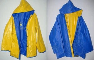 Italienische Wende Regenjacke + Kapuze Jacke Mantel Friesenerz Parka 54 / L-XL - Bild 1 von 9