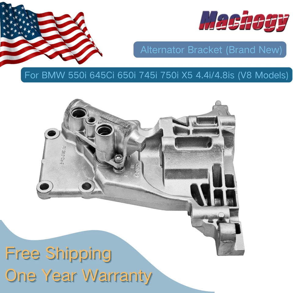NUEVO Soporte alternador para BMW 550i 650i 745i 750i X5 Alpina B7 12317533837 EE. UU. Foto 1 de 4