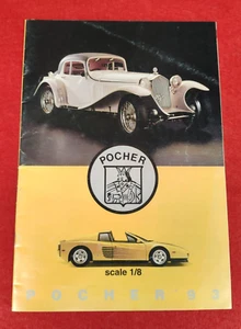 CATALOGO ORIGINALE POCHER 1993 MODELLI 1/8 BROCHURE MODELLISMO RIVAROSSI ITALY - - Foto 1 di 15