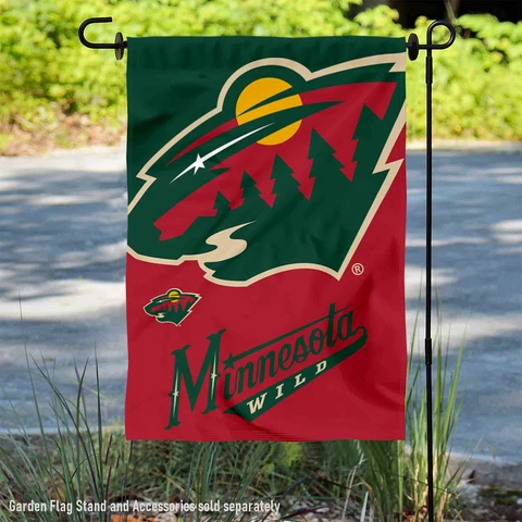 Minnesota Wild Garden Flag and Yard Banner Cover