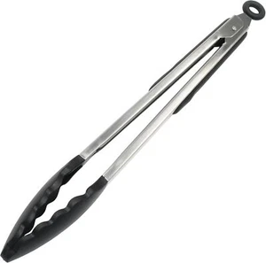 Chef Craft Premium Silicone Cooking Tongs, 12 inch, Black,Cooking Utensils - Picture 1 of 2