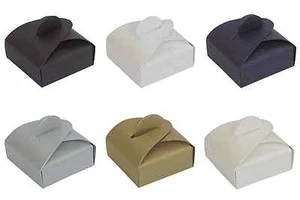 Pearlescent Chocolate Wedding / Party Favour Boxes - Choose Colour - Choose QTY - Picture 1 of 6