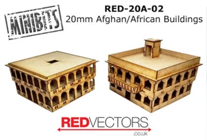 RED-20A-02 - 20 mm Wargames - Edificios afganos/africanos, Set B (2 edificios) - Imagen 1 de 1
