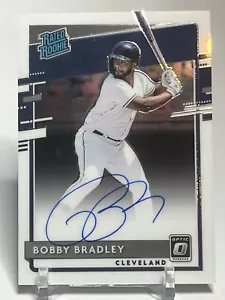 Bobby Bradley RC Rated Rookies Signatures Auto 2020 Ottica #RRS-BO Cleveland - Foto 1 di 2