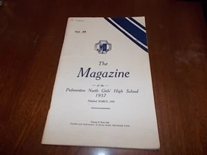 THE MAGAZINE of the PALMERSTON NORTH GIRLS High School 1957 - Picture 1 of 1