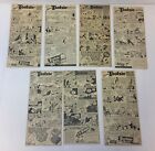 collection of seven 1950s CAPTAIN TOOTSIE cartoon ads ~ CC Beck