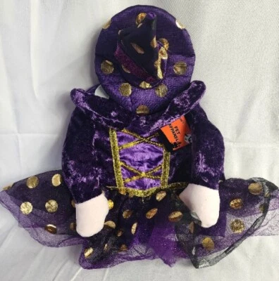 Fang-Tastic Espeluznante Halloween Mascota Ropa Meduim Perro Espalda Longitud Hasta 14" BRUJA Foto 1 de 4
