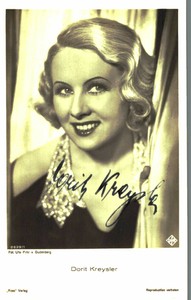 Dorit Kreysler Original Signature On Ross Card No. 7627 A