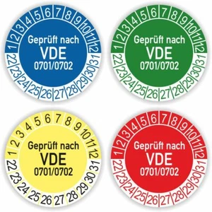 Prüfplakette Geprüft nach VDE 0701/0702 Prüfung 15,20,25,30mm DRU 0040 - Bild 1 von 5