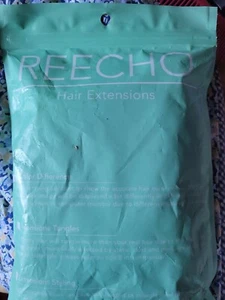 reecho hair extensions 20 inch lang schwarz braun - Bild 1 von 3
