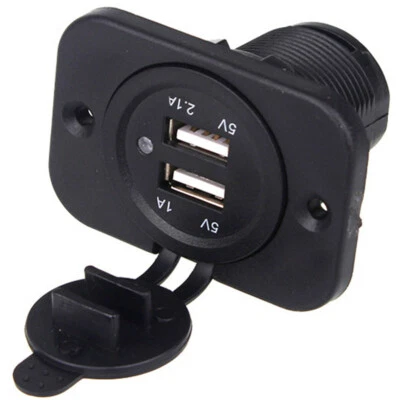 3.1A Car Phone GPS Charger Socket Cigarette Lighter Power Outlet USB ABS Plastic - Image 1 of 4