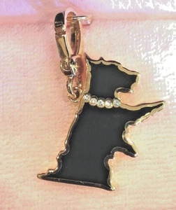 NUEVO SIN ETIQUETAS 2007 JUICY COUTURE YORKIE SILHOUETTE CHARM YJRU1656 - Imagen 1 de 3