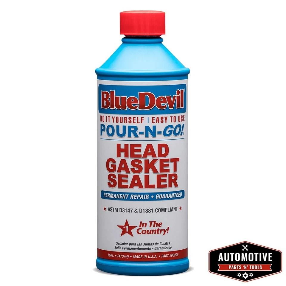 BLUE DEVIL Pour-N-Go Kopfdichtung Versiegelung zum Selbermachen schnelle Reparatur & Kühlsystem Lecks - Bild 1 von 3