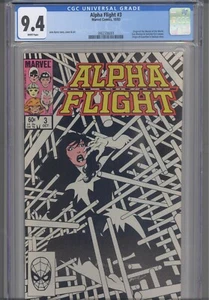 Alpha Flight #3 CGC 9.4 1983 Marvel Comics Origin Master of the World & Guardian - Picture 1 of 2