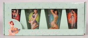 Bettie Page Pint Glass 4-Pack Pin-Up Cheesecake Dark Horse Deluxe 2011 (SEALED) - Picture 1 of 7
