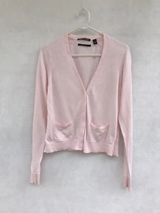 ☘️Womens Country Road Cotton Italian Yarn Cardigan Knit Jumper W Pockets Size XS - Picture 1 of 7