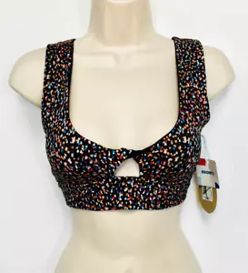 Costume da bagno bikini da donna Prana taglia small sotto le palme nero alotta punti nuovo con etichette - Foto 1 di 9