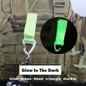 Leuchtschnalle Schlüsselanhänger Riemen Schnapp Kunststoff Clip Haken Outdoor Karabiner Camping - Bild 1 von 14