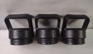 3 Stück Yeti Rambler Trinkflasche Strohhalmverschluss schwarz Ersatzdeckel zum Anschrauben - Bild 1 von 17