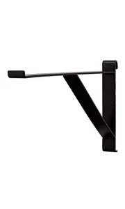 12 inch Black Contemporary Shelf Bracket for Wire Grid - Set of 3 - Picture 1 of 2