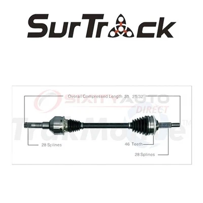 SurTrack CV Axle Shaft for 2000-2002 Lincoln LS 3.0L 3.9L V6 V8 - Constant kk - Image 1 of 4