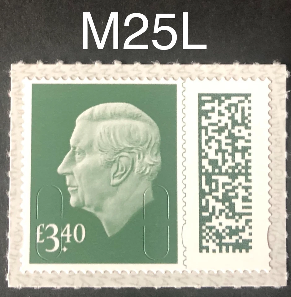 Sello arancelario carta internacional GB 2025 KCIII £3,40 M25L MNH, emisión 30/9/25 Foto 1 de 1