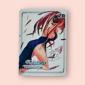 Carta Nakano Itsuki Quintuplets Carina Sexy Dea Storia Waifu Foil Doujin ZR Nuova con etichette - Foto 1 di 2