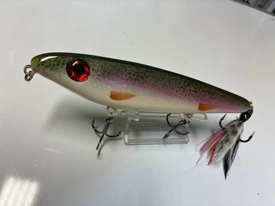 rainbow Trout Color Topwater Walking Style Fishing Lure, 7.5in. 2.3oz. Weight - Image 1 of 4